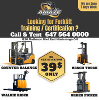 Forklift Training & Certification Start $39 Job Assistance