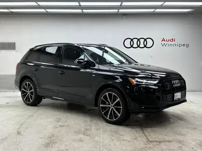 Local Only 25,074 KM! Dealer Certified Pre-Owned. This Audi Q7 boasts a Intercooled Turbo Gas/Electr...