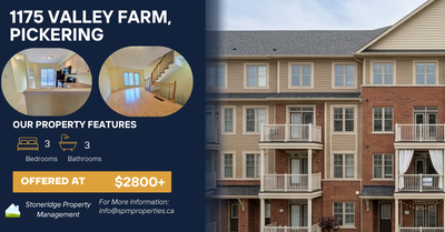 Apartment - 100 - Pickering - 3 Bedroom(s) - 2 Bathroom(s) - $2,800 /mo Book your personal tour toda...