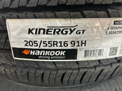 4 NEW Hankook Kinergy GT are TOP-LINE All Season tires. $100 Mail In Rebate with The Purchase of 4 T...
