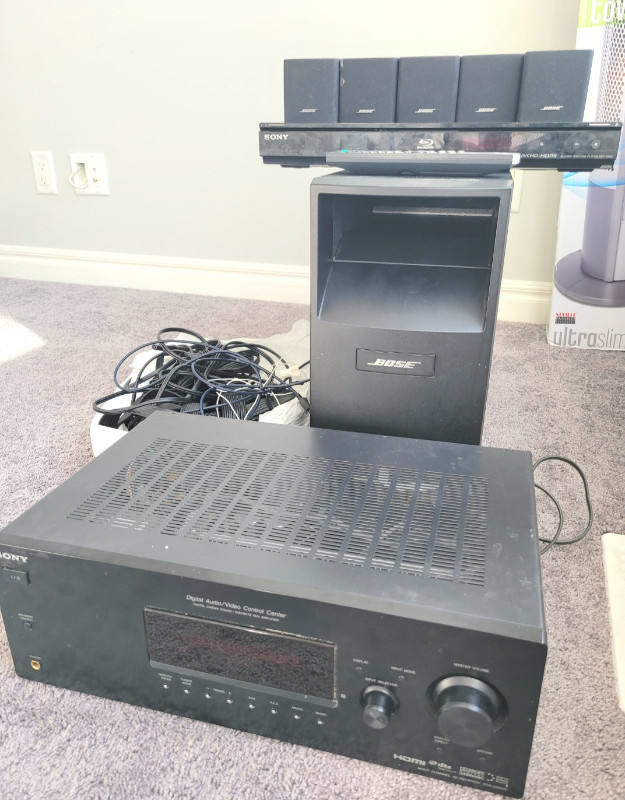 Bose speaker system with Receiver and Bluray player550 OBO Stereo