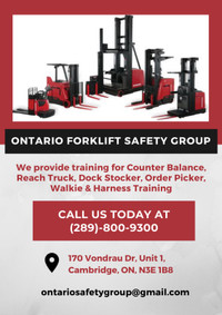 Forklift Training in Cambridge!