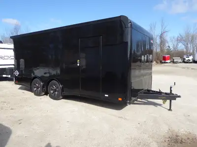 2025 United CLA 8.5×20 Stock# 3295 Black with Black-Out Package! Ramp Door W/ Beavertail, Third Memb...
