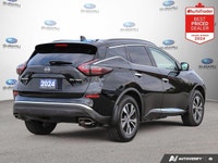 New Price! Odometer is 29511 kilometers below market average! Black 2024 Nissan Murano SV AWD CVT wi... (image 3)