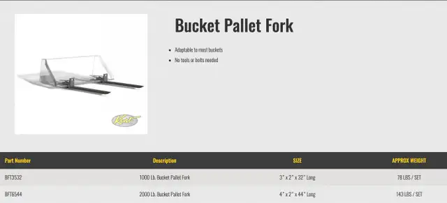 HLA HLA - Pallet Fork in Farming Equipment in Chatham-Kent - Image 3