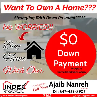 Buy Home or Condo with Zero Down or Rent To  Own Program