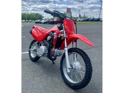 2025 Honda CRF110F Introducing the 2025 Honda CRF110F! This sleek, red beauty is perfect for young r...