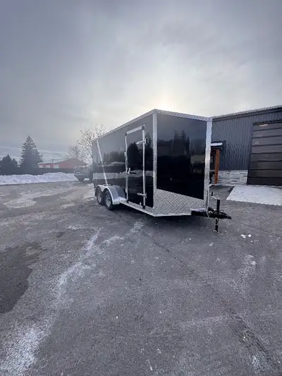 Grand River Trailer Sales Cargo trailer 7x14+Vee Contractor grade frame, 7 interior height ramp door...