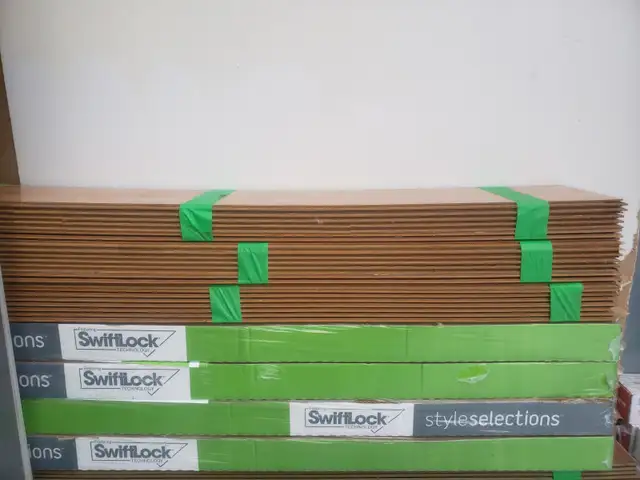 Swiftlock OAK Laminate Flooring 8mm 21.35 SqFt 7 New In Box $200 in Floors & Walls in Mississauga / Peel Region - Image 3