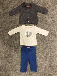 Isaac Mizrahi 3-Piece Baby Girl Clothing Set (Size: 0-3 Months)