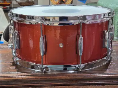 Gretsch Catalina Club Series 14 x 6.5 Mahogany Snare Drum Orange, View more