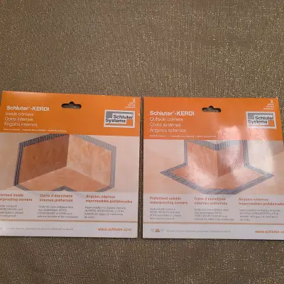 Schluter kerdi waterproof inside or outside corners, View more
