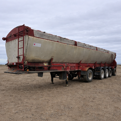 2001 RAGLAN 5 Axle Belt Live Bottom Belt Trailer Air Ride Suspension Air Brakes Lift 1st- 5th- Axles...