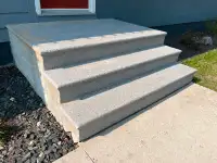 Free concrete steps