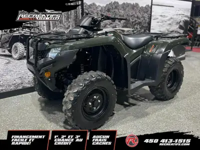 2026 Honda TRX 420 RANCHER Honda TRX 420 RANCHER 2026 2026 HONDA TRX RANCHER 420 FLAMBANT NEUF MANUE...