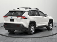 Experience the 2025 Toyota RAV4 Hybrid XLE AWD in pristine white, a vehicle designed to handle with... (image 2)