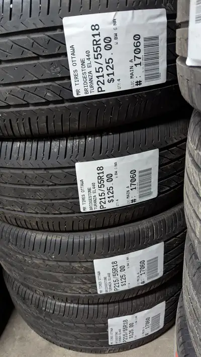 SET OF 4X BRIDGESTONE TURANZA EL440 TAG # 17060 Size: 215/55R18 215/55R18 Excellent condition Pressu...