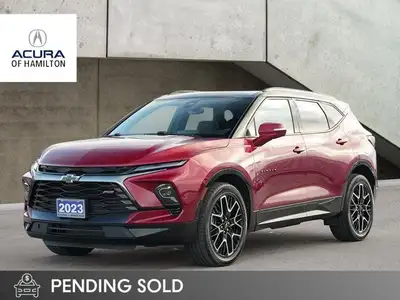 2023 Chevrolet Blazer RS. One Owner, No Accidents. Equipped with: Perforated Leather Appointed Seats...
