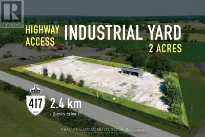 FOR LEASE: Located at 482 Russett Dr in Arnprior's industrial corridor, this 2-acre light industrial...