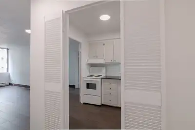 Akelius two bedroom apartment for rent. Located near Saint-Mathieu in the Shaughnessy Village neighb...