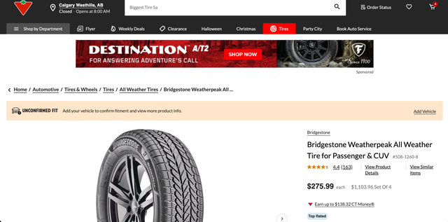 Like new Bridgestone all weather 225/65/17 tires 225 65 17 | Tires ...
