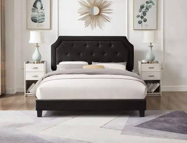 Twin King Bed Frames Velvet Bed Frames Modern Design in Beds & Mattresses in Oshawa / Durham Region - Image 4