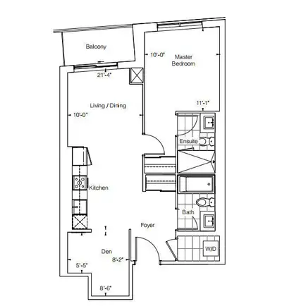️ Canopy Towers - An Excellent Choice in Mississauga Square one! 1 bed + den + 2 bath | Total area 6...