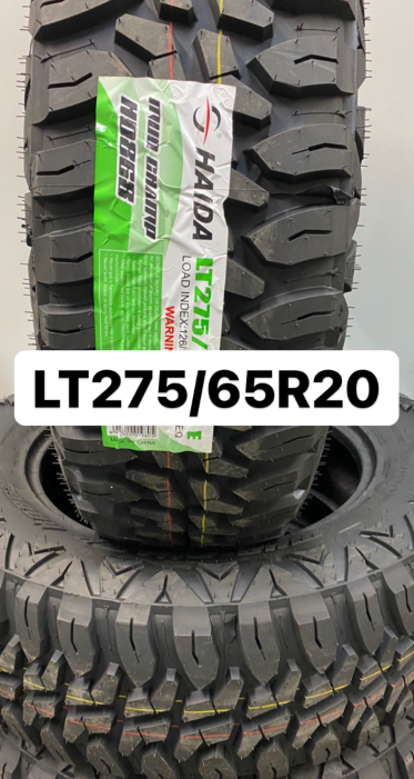 SIZE:LT275/65R20 BRAND:HAIDA MUD TIRES INSTALLATOIN AND BALANCE IS AVAILABLE OUR ADDRESS:2520 CENTRE...