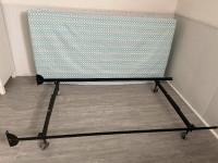 bed metal frame+bed box  . Standard size move sale