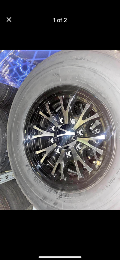 235/80/16 trailer tires 8 bolt alloy rim Package deal Limited quantities available $249 per piece .....