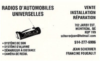 radio auto ,alarme ,démarreur à distance