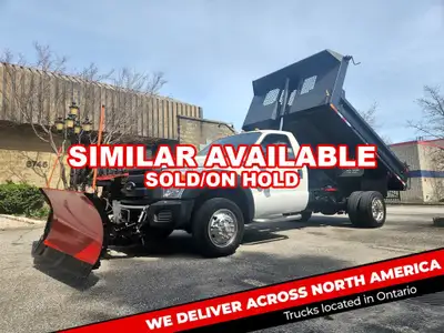 11.5' Electric Dump With Fold down Sides, 8.6' Western MVP Plus Plow, Tarp, 4X4, 6.7L Diesel, ONLY 1...
