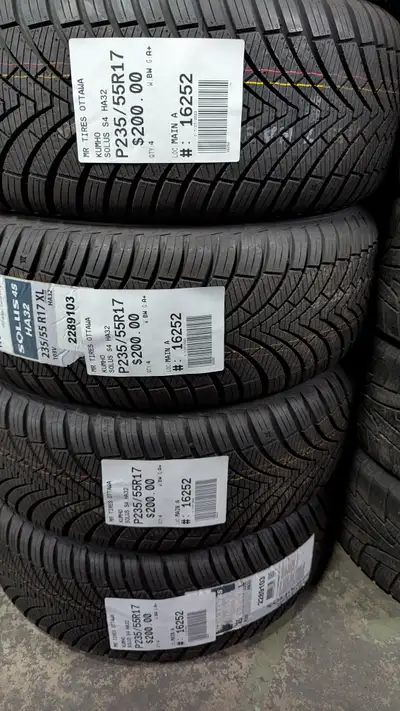 SET OF 4X P235/55R17 235/55/17 KUMHO SOLUS S4 HA32 TAG # 16252 ** Please read details below ** MR. T...