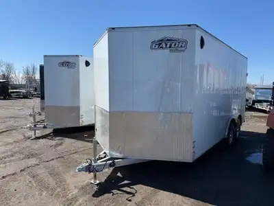2026 JENSEN ELITE PRO SERIES 8.5x16-10K tandem axle trailer MADE IN CANADA 9900lb GVWR and a cargo c...