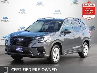 Recent Arrival! Odometer is 2752 kilometers below market average! Gray Metallic 2024 Subaru Forester...