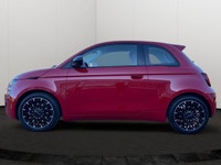 This 2025 FIAT 500E COUPE has the following options Cloth Bucket Seats W/Red Accents, Apple Carplay,... (image 1)