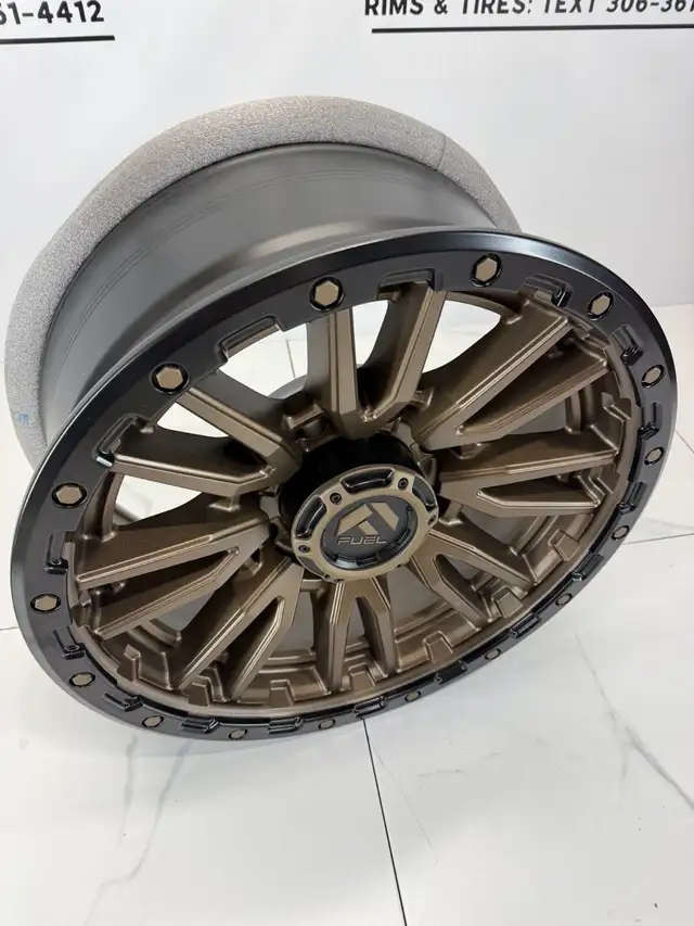 20x10 Fuel Rebel Rims 8x165 Bronze dodge ram 2500 3500 GMC chevy in Tires & Rims in Saskatoon - Image 3