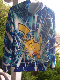Pikachu Hoodie For Kids Unisex size Large (New)