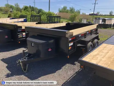 Miska 3.5 Ton Contractor Model Scissor Lift Dump Trailer Loaded with our Contractor Package and come...