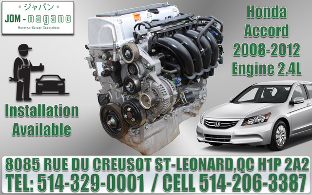 Moteur Honda CRV Accord 2.4 K24A Engine 03 04 05 06 07 08 09 dans Moteur, Pièces de Moteur  à Ville de Montréal - Image 3