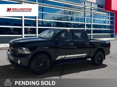 Diamond Black Crystal Pearl 2023 Ram 1500 Classic Express 4X4, 8-Speed Automatic, Pentastar 3.6L V6...