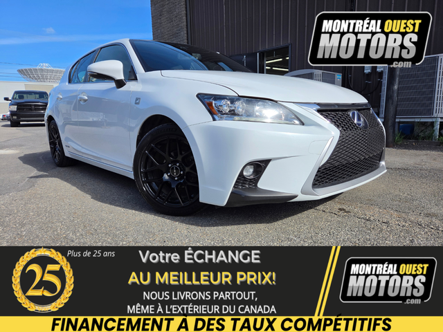 2015 Lexus CT 200h F-SPORT 2 / HYBRID DRIVE Leather, Sunroof, 