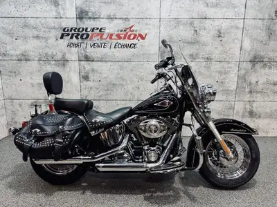 2011 Harley-Davidson Softail Heritage Classic FLSTC Seulement 50160 km - Exhaust Vance & Hines - Siè...