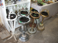 Six Vintage Ashtray Stands
