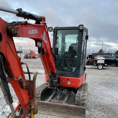 2018 Kubota U35-4 Mini Excavator Year: 2018 Hours: 2700 Cab: Enclosed with heat Power: Diesel Other:...