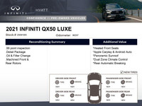 The 2021 INFINITI QX50 LUXE is a compelling compact luxury SUV that balances distinctive styling wit... (image 1)