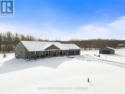 A traditional welcoming facade, this beautiful rural property situated on over 5 acres of maintained...