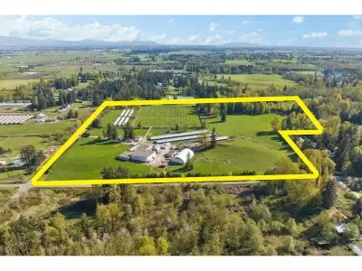 Tons of opportunity lay on this extraordinary 55.55 acre parcel in South Langley with two road front...