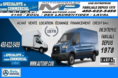 2022 Ford Transit Cargo Van PLUS DE 100 CAMIONS A VENDRE EN INVENTAIRES /LA RÉFÉRENCE À LAVAL, UN SE...