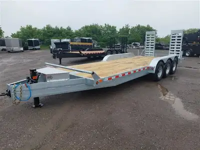 2026 Canada Trailer CE7X22-21K Galvanized Tri Axle equipment hauler GVWR 22680 with a cargo capacity...